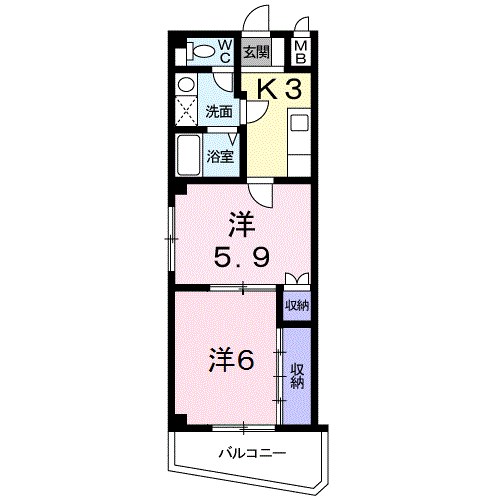 ファミール大橋 間取り図