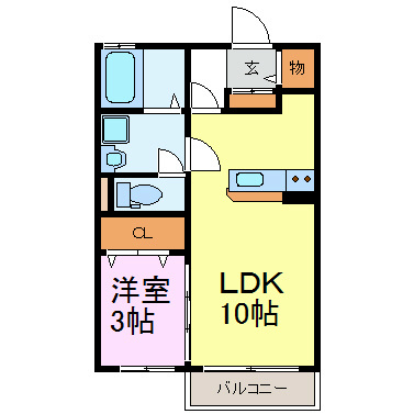 エミリオ 203号室 間取り