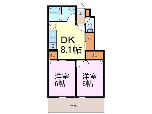SAKYO（サキョウ）21常滑 105号室 間取り