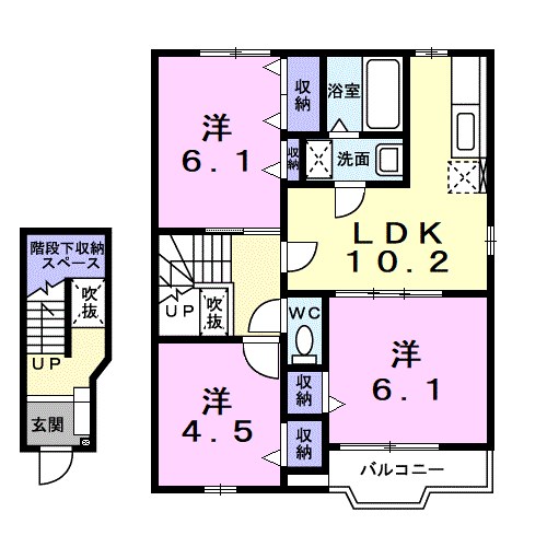 パールヒルズK・H・ 間取り図
