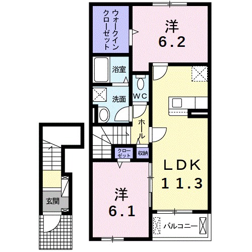 ニューグリーンパーク　イナバ 間取り図