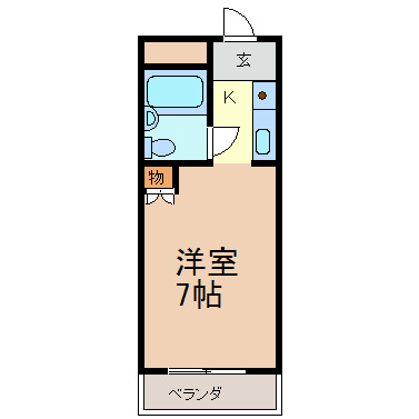 グリーンコート 306号室 間取り