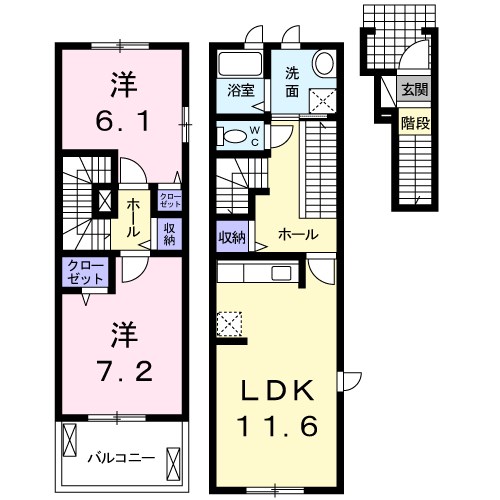 ブルック 間取り図