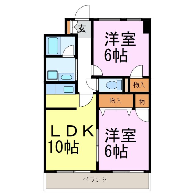 ピースフル久貴 間取り図