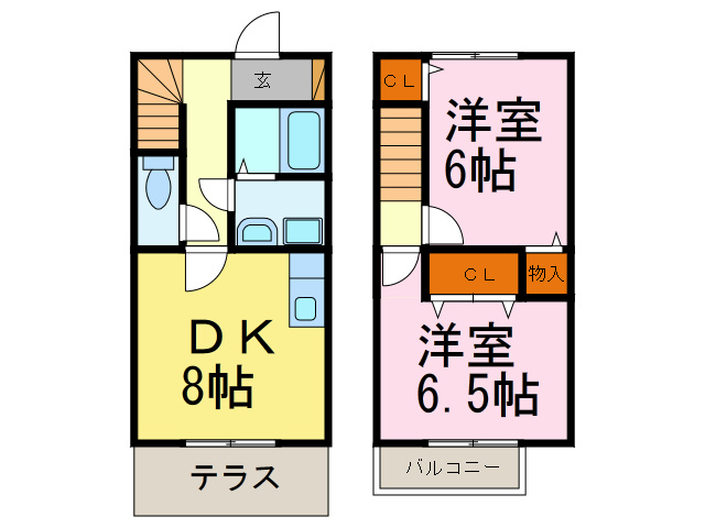 メゾウッド伊藤 C号室 間取り