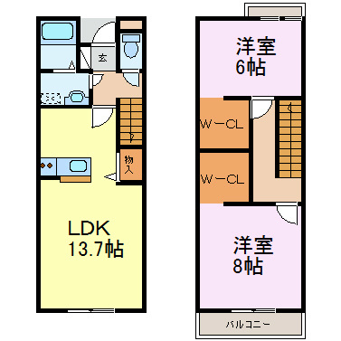 カーサヴェルデ 間取り図