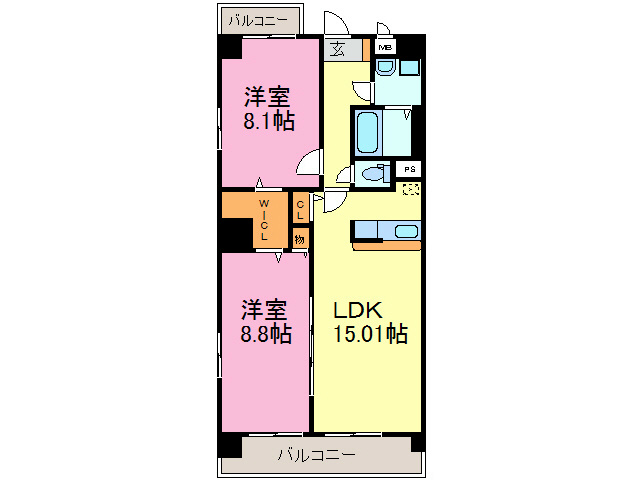 HSスパリア 間取り図