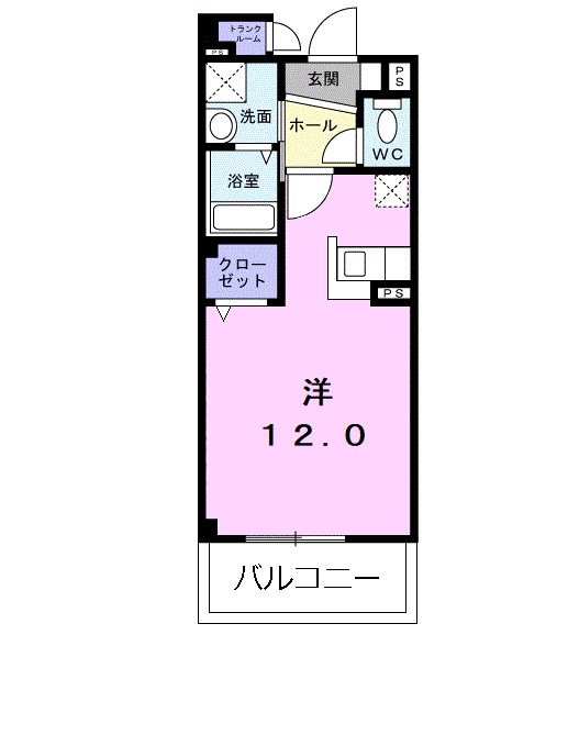 サンリッツ高宮C 202号室 間取り