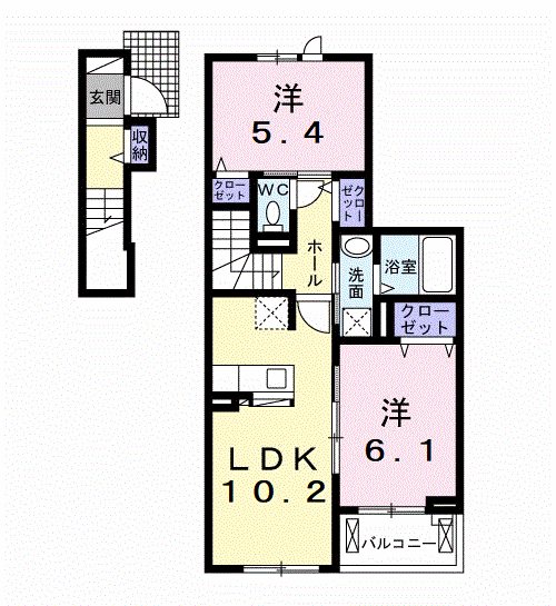 プラシードヒルズ　Ⅲ 間取り図