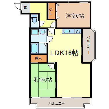 セントラル宮本 間取り図