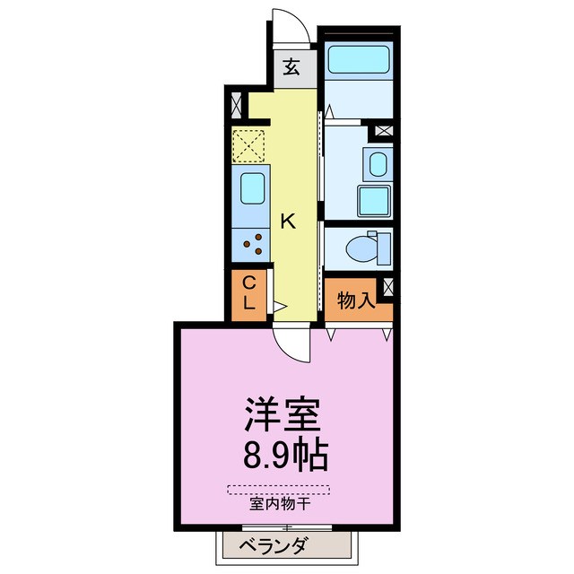 ブレイヴ　ベイサイド 101号室 間取り