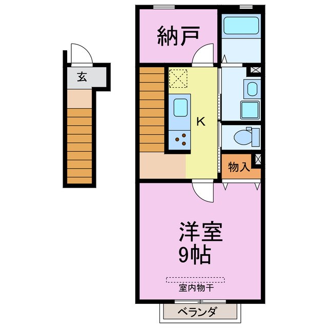 ブレイヴ　ベイサイド 201号室 間取り