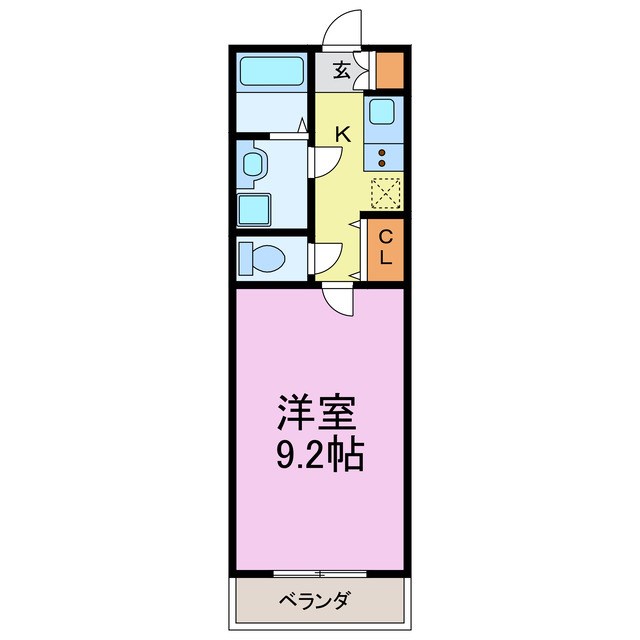 ルミナス常滑 505号室 間取り