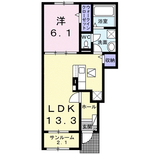 ネオ  エルブ  Ⅱ 間取り図