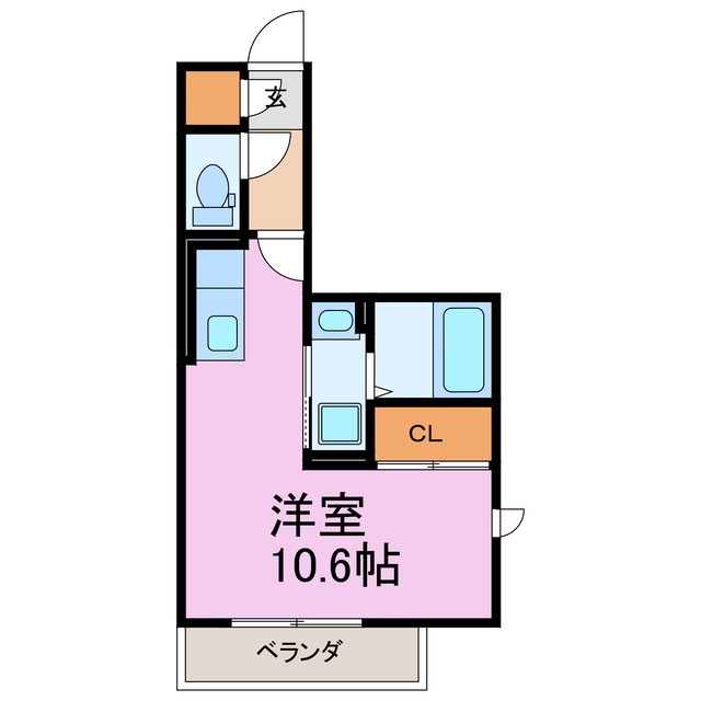 パトリア 201号室 間取り