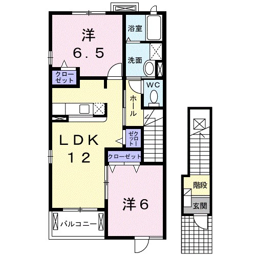 プロムナード壱番館 201号室 間取り