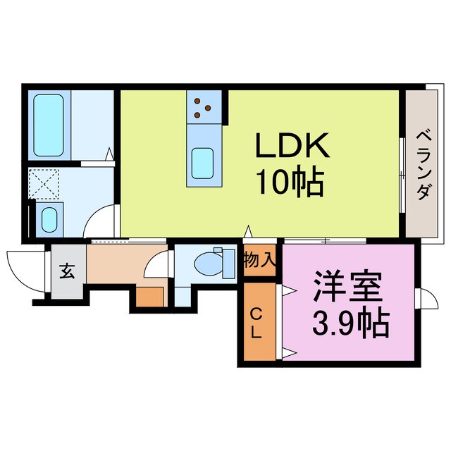 チッタ新舞子 間取り図