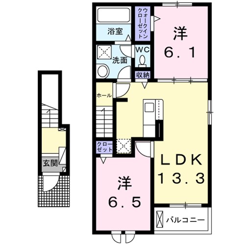 ネオ  エルブ  Ⅱ 間取り図