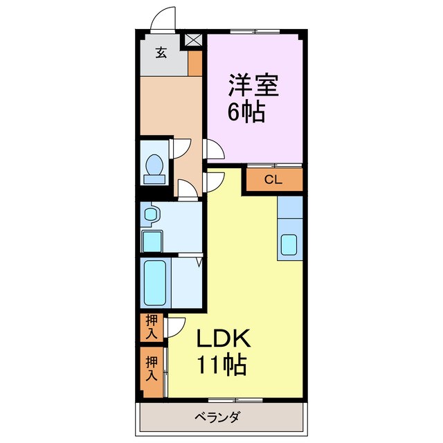 Spirits　Share　 A　103号室 間取り