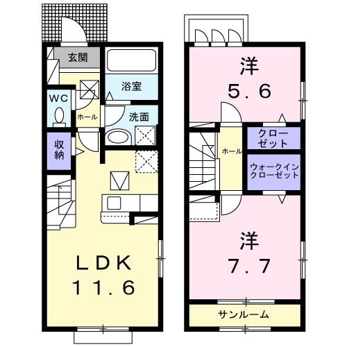 シャトル脇島 間取り図
