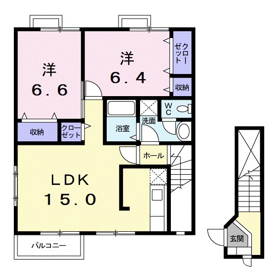 ソフィア壱番館　B 201号室 間取り