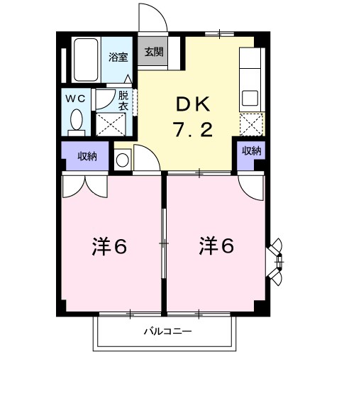 クレセント新町 間取り図