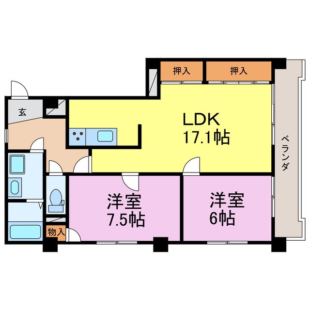 新日半田住吉ビル 間取り図