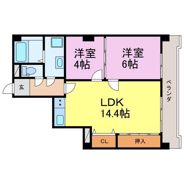 新日半田住吉ビル 302号室 間取り