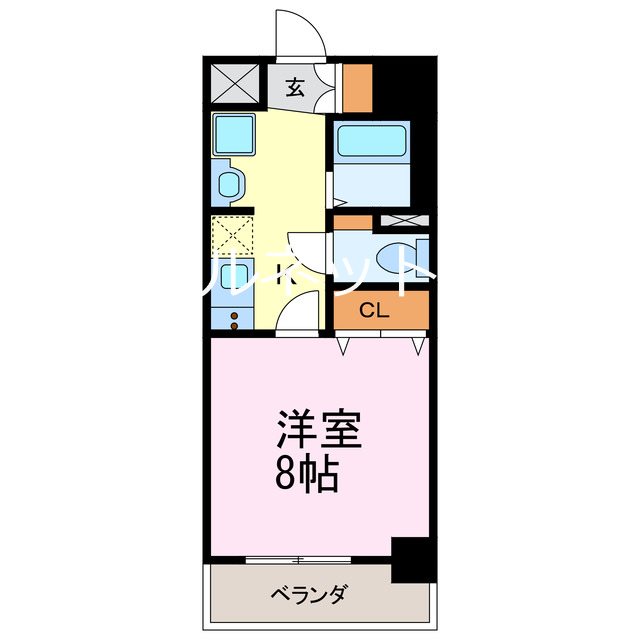 テルミオ常滑 808号室 間取り