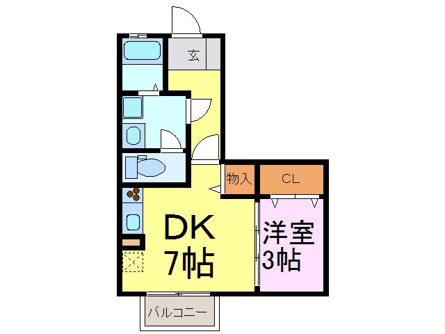 エルコーポ 　B 間取り図