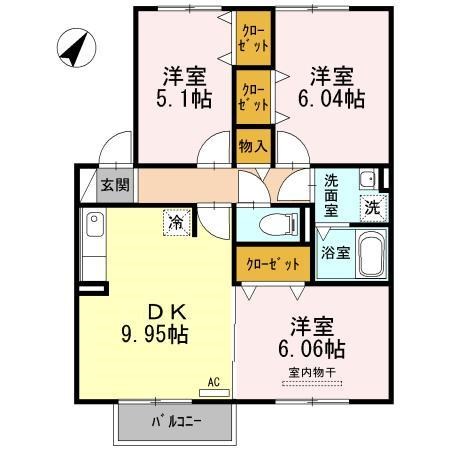 セラリッシュ　B棟 間取り図