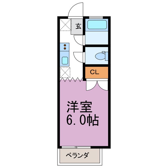 GLANZ（グランツ） 201号室 間取り