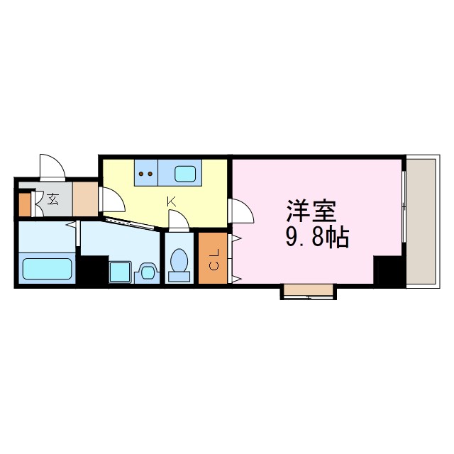 ファーストセラ21 705号室 間取り