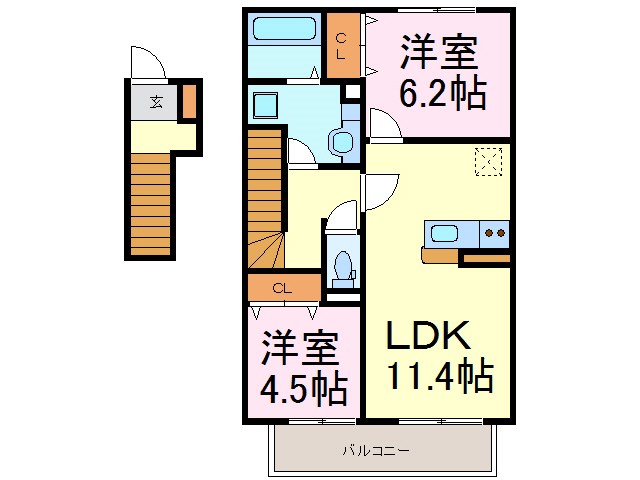 パークハウス常滑　B棟 間取り図