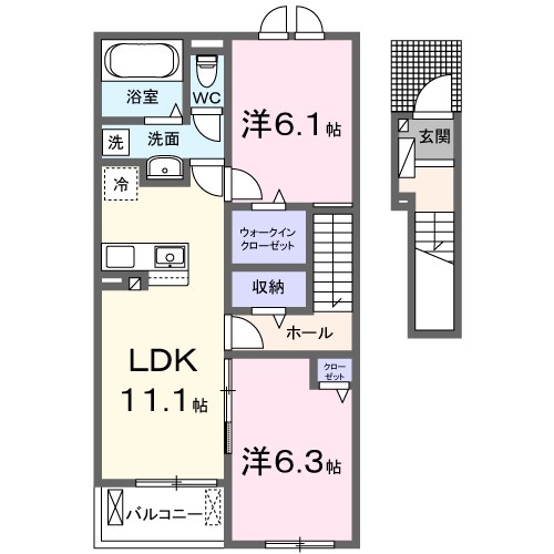 アリエッタ　半田　A 間取り図