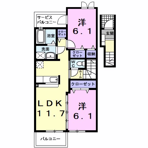 リーヴァ　エスト 間取り図