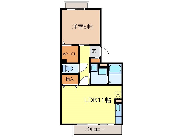 セジュール和幸D 間取り図