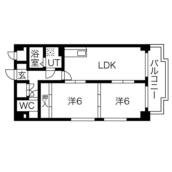 シャトー新宮 間取り図