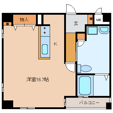 スプランドゥール 101号室 間取り