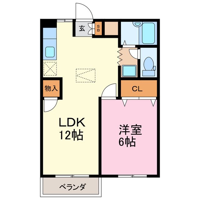 エルディム横川 間取り図