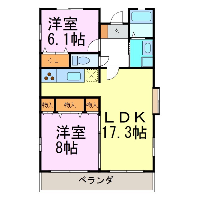 パルク山代 間取り図