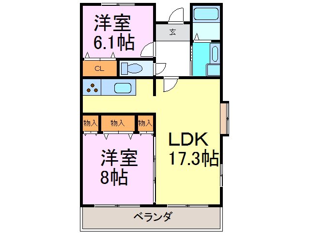 パルク山代 間取り図