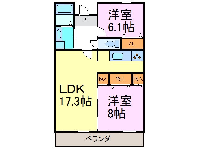 パルク山代 間取り図