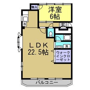 リブイン青山 西棟 3F号室 間取り