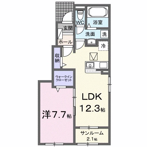 フラン瑞穂　B 間取り図