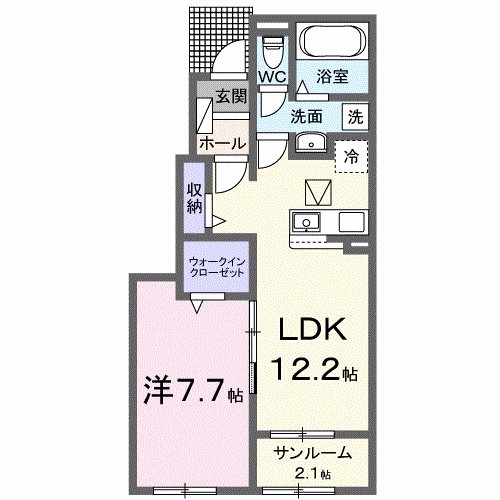 フラン瑞穂　B 間取り図