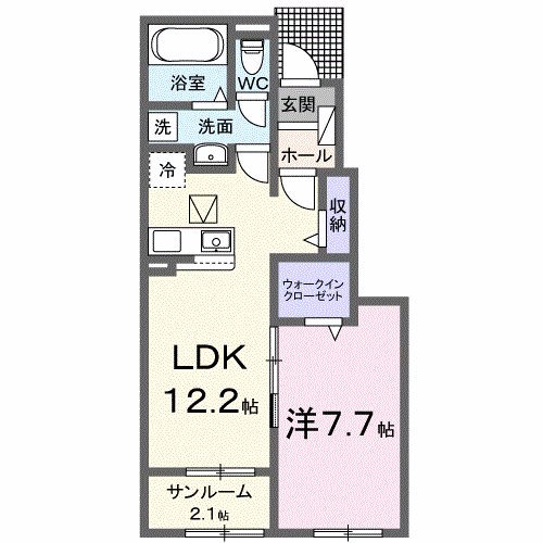 フラン瑞穂　B 間取り図