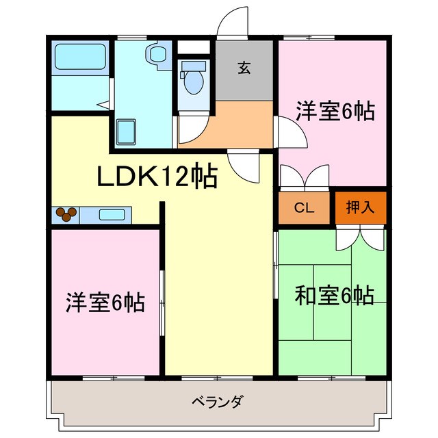 セントラル宮本 間取り図