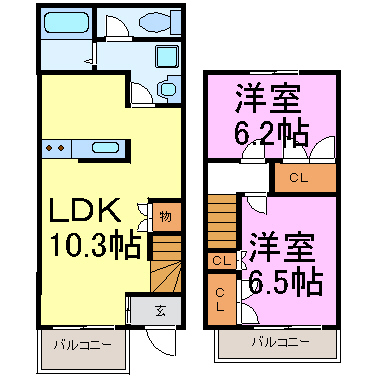 ハピネスコート 間取り図