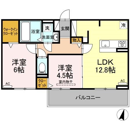 クラージュ 間取り図